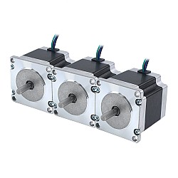 3pcs E Series Nema 23 Stepper Motor Bipolar 1.8deg 1.24Nm(175.6oz.in) 2.8A 57x57x54mm 4 Wires