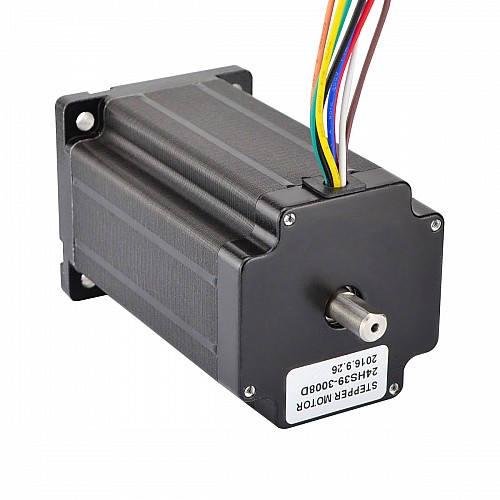 Dual Shaft Nema 23 CNC Stepper Motor 3.4Nm(481.48oz.in) 60x60x100mm 8 Wires - 24HS39-3008D | StepperOnline AU
