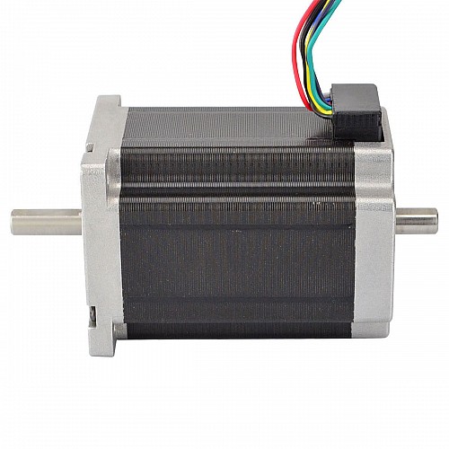 Dual Shaft Nema 23 CNC Stepper 3.1Nm(439oz.in) 60x60x88mm 8 Wires - 24HS34-3008D | StepperOnline AU