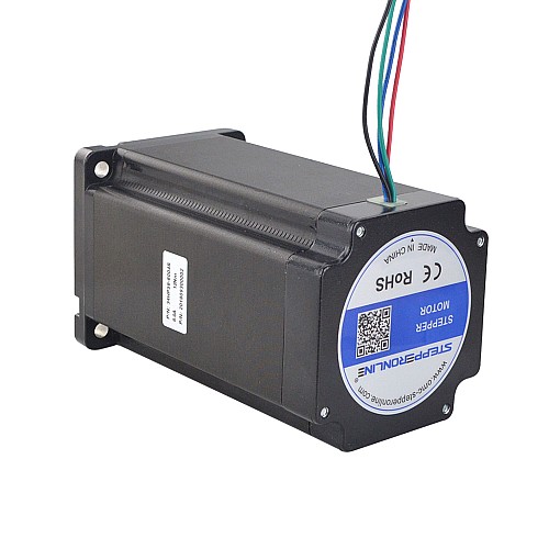 P Series Nema 34 Bipolar 1.8deg 12Nm(1699.34oz.in) 6.0A 86x86x150.6mm 4 Wires - 34HP59-6004S | StepperOnline AU