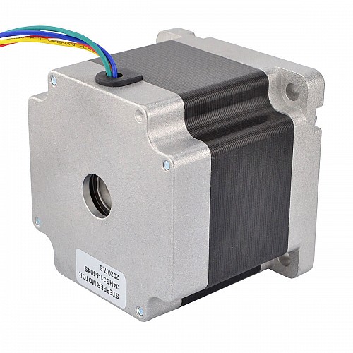 Nema 34 CNC Stepper Motor 4.5Nm(637.25oz.in) 5.5A 86x86x80mm Key Way Shaft - 34HS31-5504S | StepperOnline AU
