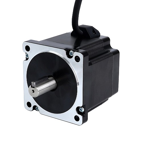 S Series Nema 34 Stepper Motor 4.8Nm(679.74oz.in) 14mm Key-way Shaft 1m Cable - 34HS31-6004S1 | StepperOnline AU