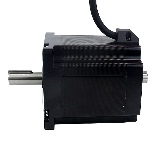 Keyway Dual Shaft Nema 34 Stepper Motor 7.07Nm(1001oz.in) 86x86x98mm 4 Wires - 34HS38-4204D | StepperOnline AU