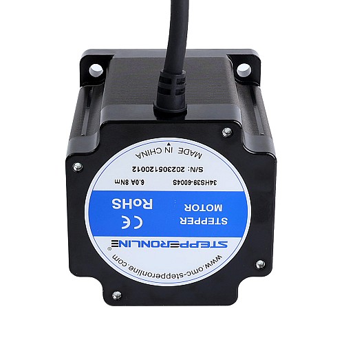 S Series Nema 34 Stepper Motor 8.0Nm(1132.89oz.in) 6.0A 86x86x98mm 4 Wires - 34HS39-6004S | StepperOnline AU