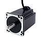 Keyway Dual Shaft Nema 34 CNC Stepper Motor 8.5Nm(1204oz.in) 5A 86x86x114mm - 34HS46-5004D1 | StepperOnline AU