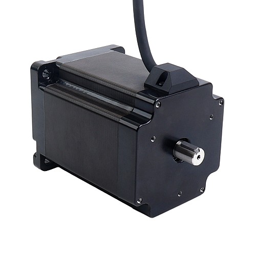 Keyway Dual Shaft Nema 34 CNC Stepper Motor 8.5Nm(1204oz.in) 5A 86x86x114mm - 34HS46-5004D1 | StepperOnline AU