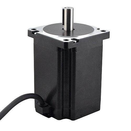 S Series Nema 34 Stepper Motor 8.5Nm(1204oz.in) 14mm Key-way Shaft 1m Cable - 34HS46-6004S1 | StepperOnline AU