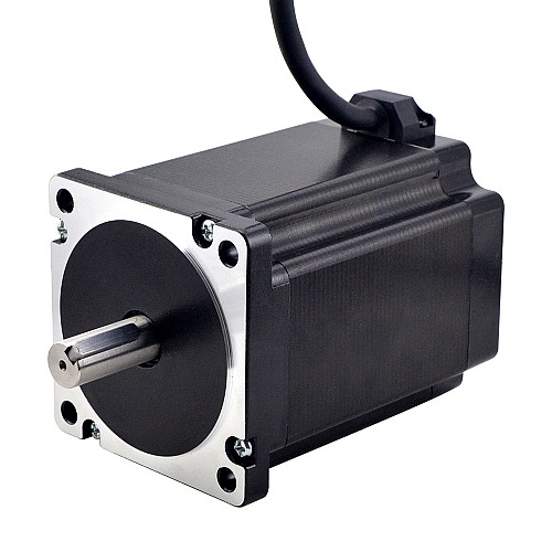 S Series Nema 34 Stepper Motor 8.5Nm(1204oz.in) 14mm Key-way Shaft 1m Cable - 34HS46-6004S1 | StepperOnline AU