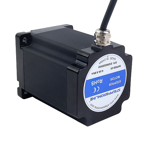 S Series IP65 Waterproof Nema 34 Stepper Motor 6.0A 8.5Nm(1203.94oz.in) - 34IP65S-85 | StepperOnline AU