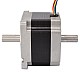 Dual Shaft Nema 34 Unipolar 1.8deg 2.2Nm(312oz.in) 2A 86x86x66mm 6 Wires - 34HS26-2006D | StepperOnline AU