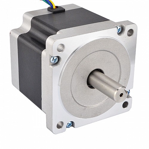 Nema 34 CNC Stepper Motor 4.5Nm(637.25oz.in) 5.5A 86x86x80mm Key Way Shaft - 34HS31-5504S | StepperOnline AU