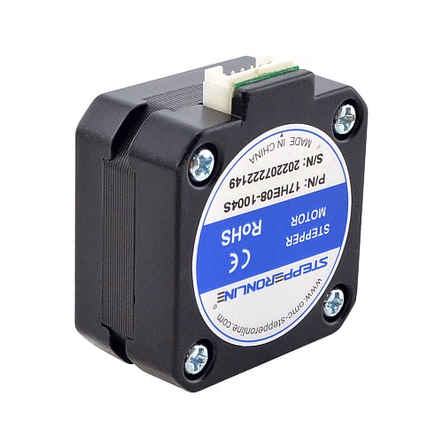 3pcs E Series Nema 17 Bipolar 1.8deg 17Ncm(24.07oz.in) 1A 42x42x23mm 4 Wires - 3-17HE08-1004S | StepperOnline AU