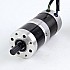 Used - China Stock - 24V 101W Round Geared Brushless DC Motor 6.90Nm(977.12oz.in) 27:1 Round Planetary Gearbox