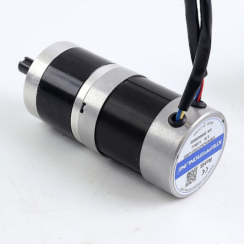 Used - CN Stock - 24V 101W Round Geared Brushless DC Motor 6.90Nm(977.12oz.in) 27:1 Round Planetary Gearbox - 57BYA74-24-01-PG27-USED | StepperOnline AU