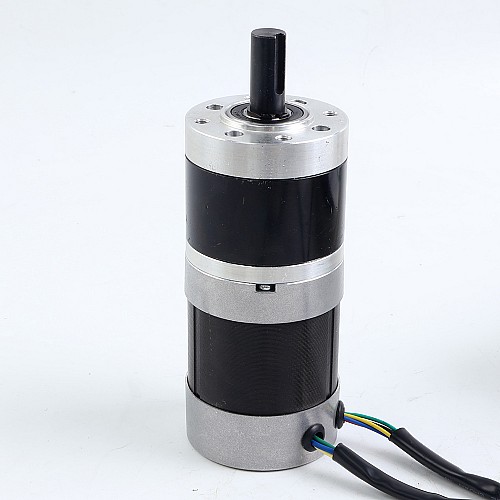 Used - CN Stock - 24V 101W Round Geared Brushless DC Motor 6.90Nm(977.12oz.in) 27:1 Round Planetary Gearbox - 57BYA74-24-01-PG27-USED | StepperOnline AU