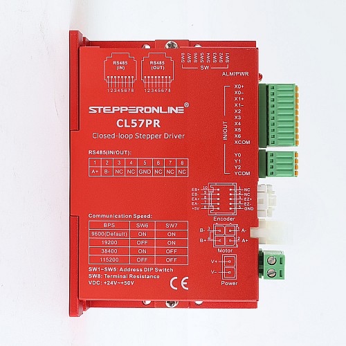 Used - China Stock - Y Series Modbus RS485 Closed Loop Stepper Driver 0-5.0A 20-50VDC for Nema 17, 23, 24 Stepper Motor - CL57PR-USED | StepperOnline AU