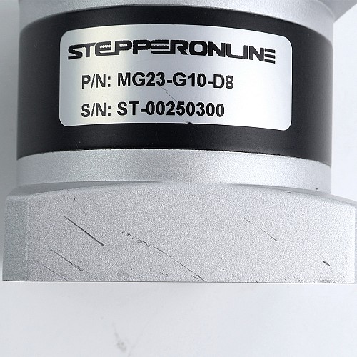 MG Series Planetary Gearbox Gear Ratio 10:1 Backlash 30arc-min for 8mm Shaft Nema 23 Stepper Motor - MG23-G10-D8 | StepperOnline AU