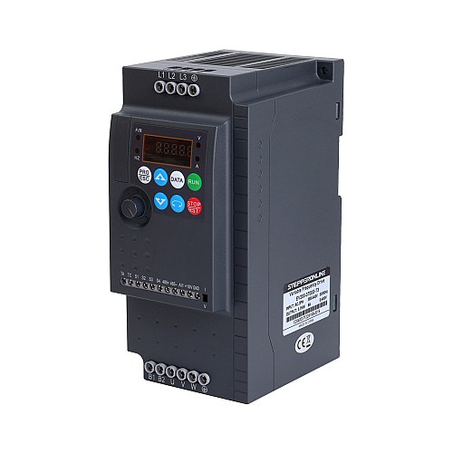 EV200 Series VFD 5HP 3.7KW 9.0A Three Phase 380V Variable Frequency Drive - EV200-3700G-T3 | StepperOnline AU
