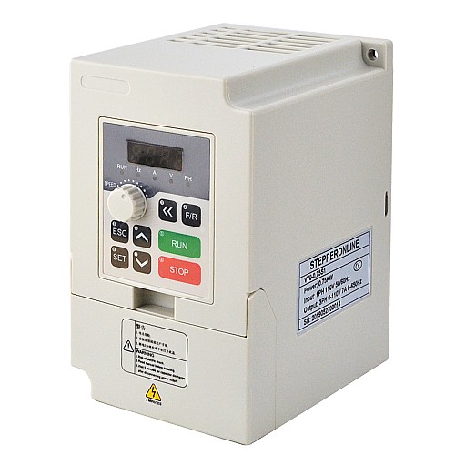 STEPPERONLINE CNC VFD 0.75KW 1HP 7.0A 110V Variable Frequency Drive Motor Inverter for Spindle Motor Speed Control - V70-0.75S1 | StepperOnline AU