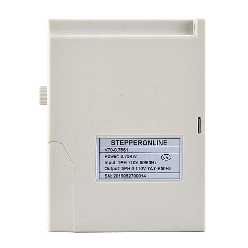 STEPPERONLINE CNC VFD 0.75KW 1HP 7.0A 110V Variable Frequency Drive Motor Inverter for Spindle Motor Speed Control - V70-0.75S1 | StepperOnline AU