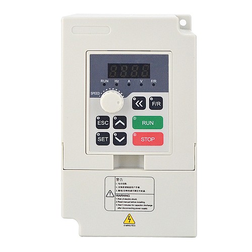STEPPERONLINE CNC VFD 2.2KW 3HP 20A 110V Variable Frequency Drive Motor Inverter for Spindle Motor Speed Control - V70-2.2S1 | StepperOnline AU
